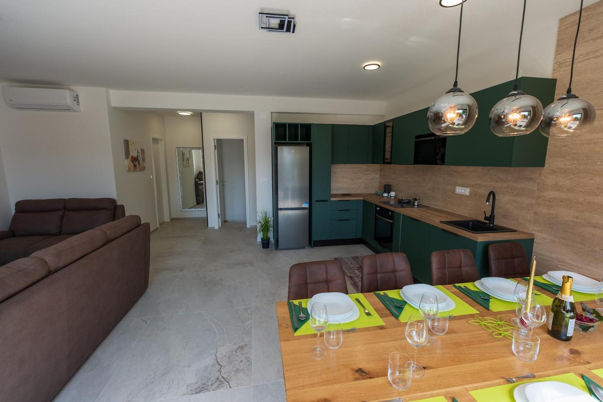 Three-Bedroom Premium Holiday Home Atmosfera With Private Pool&Sauna Vodice Exterior foto